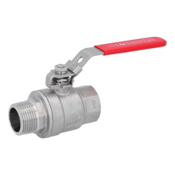 Kugelhahn, PN40 bis PN64, Edelstahl/PTFE 2-teilig, Innen-/Außengewinde