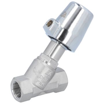 Pressure actuated valve, G1 / 2 ", SK32-brass, Stainless steel / PTFE, acting against medium