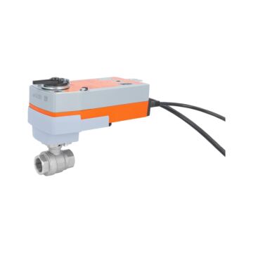 Kugelhahn-MU, 3/4", m. Antrieb-BE20, Laufz. 75sek. Edelstahl/PTFE-FKM, AC: 24-240V / DC: 24-125V