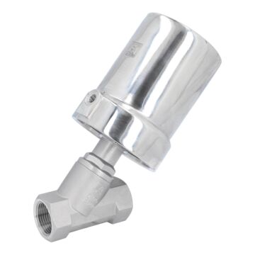Pressure actuated valve, G1 ", SK80-stainless stee Stainless steel / PTFE, acting against medium