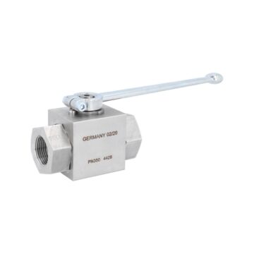 Block Ball Valve 2 ", PN420, Stainless Steel / polyamide FPM / stainless steel