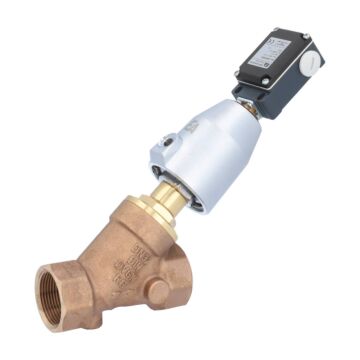 Pressure actuated valve, G11 / 4 ", SK50-brass, ES, Rotguß / PTFE, to rest against Medium