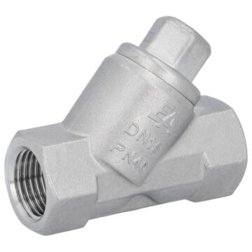 Rückschlagventil 1/2", PN40 Edelstahl 1.4408/FKM