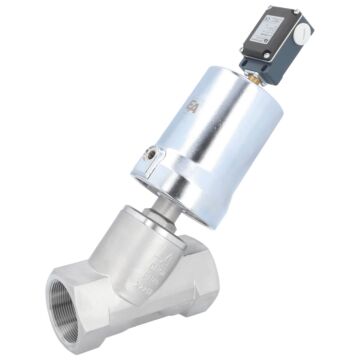 Pressure actuated valve, G2 ", SK80-brass, ES, Stainless steel / PTFE, acting against medium