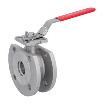 Kompakt-Kugelhahn DN40, API 607, ANSI 150lbs. Edelstahl 1.4408/PTFE-FKM-Grafit, ISO5211