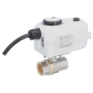 Kugelhahn-BO, 3/4", mit Antrieb-BO116, PN16, IP54 Ms/PTFE-FKM/EPDM, 230V 50Hz, Laufzeit 60sek.