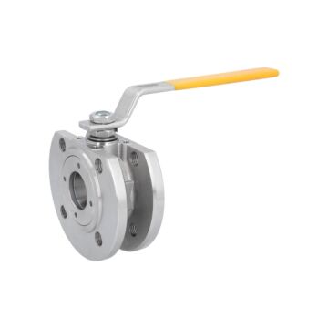 Kompakt-Kugelhahn DIN-DVGW, DN40, PN16 Edelstahl/PTFE-FKM/NBR, DIN-DVGW für Gas