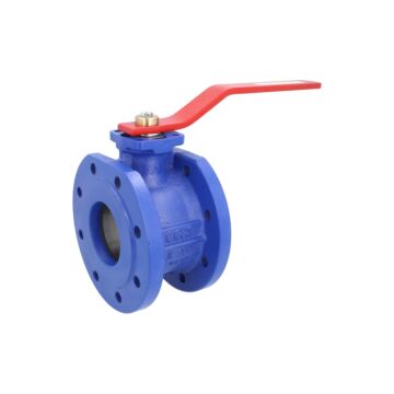 Kompakt-Kugelhahn DN80, PN16 GG25/PTFE-NBR, messing-Hartverchromt