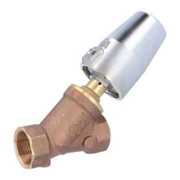 Pressure actuated valve, G11 / 2 ", SK63-brass, Rotguß / PTFE, to rest with medium