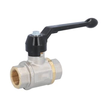 Ball valve 3/4 ", PN12, brass / PTFE, with drain, Female, full bore