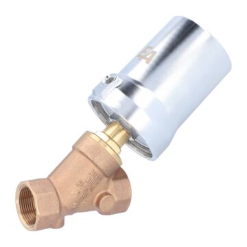 Pressure actuated valve, G11/4", SK80-br., AX, bronze/PTFE, normally closed with flow