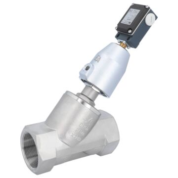Pressure actuated valve, G2 ", SK50-brass, ES, to stainless steel / PTFE, calm with medium