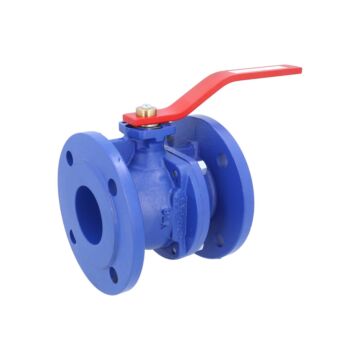 Kugelhahn DN65, PN16, voller Durchgang GGG-40/PTFE-NBR/Ms-hartverchromt
