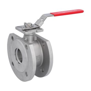 Kompakt-Kugelhahn DN65, API 607, ANSI 150lbs. Edelstahl 1.4408/PTFE-FKM-Grafit, ISO5211