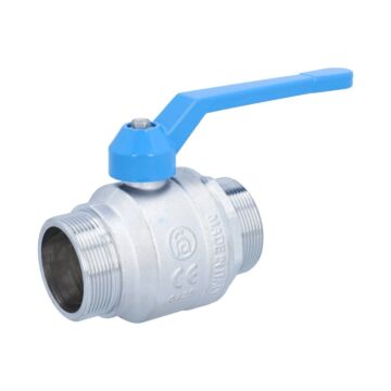 Ball valve 2 ", PN40, brass / PTFE FKM, External threads, full bore