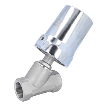 Pressure-actuated-valve, G11/4", SK80-Br Stainless steel/PTFE,normally close,against flow