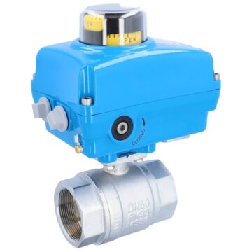 Kugelhahn-KA, 2", mit Antrieb-NE05 Ms./PTFE-FKM, 230V 50Hz, Laufzeit 14sek.