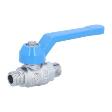 Ball valve 1/4 ", PN40, brass / PTFE FKM, External threads, full bore