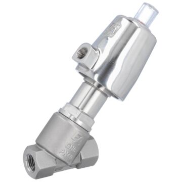 Druckgesteuertes Ventil, G1/4", SK32-Ed., OS Edelstahl/PTFE, Ruhe zu, gegen Medium