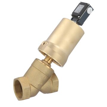 Pressure actuated valve, G2 ", SK80-brass, ES, brass / PTFE NBR, to rest with medium