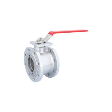 Compact ball valve DN80, PN16, Steel / PTFE FKM / stainless steel, ISO5211