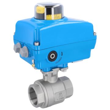 Kugelhahn-ZU, 11/2", mit Antrieb-NE05 Ed./PTFE-FKM, 230V 50Hz, Laufzeit 14sek.