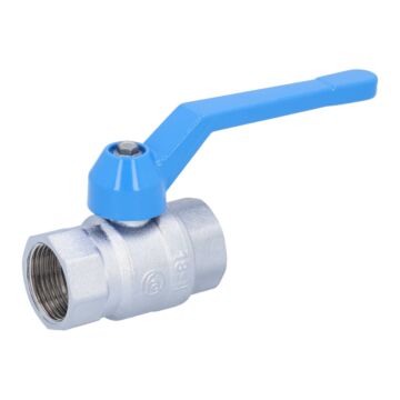 Kugelhahn, PN20 bis PN40, Messing/PTFE-FKM Innengewinde, Handhebel blau