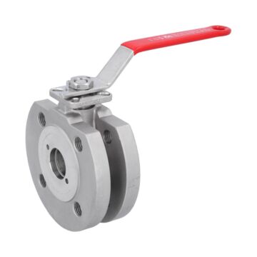 Kompakt-Kugelhahn, PN16 bis PN40 Edelstahl/PTFE-FKM, hohlraumarm