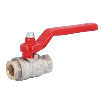 Ball valve 1/4 ", PN50, brass / PTFE-NBR / FKM, Female, full bore