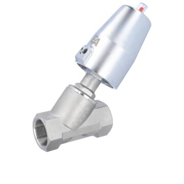 Pressure actuated valve, G11 / 4 ", SK63-brass, OS Stainless steel / PTFE, acting against medium