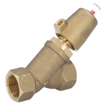 Pressure actuated valve, G1 ", SK32-brass, OS, brass / NBR NBR, acting against medium