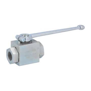 Block ball valve 3/4", PN420, Steel / polyamide NBR / steel-plated