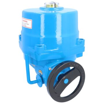 Elektrischer Schwenkantrieb, 280Nm, 400V AC NE28, Laufzeit 24 sek., Vierkant 22mm