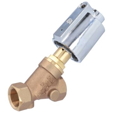 Pressure actuated valve, G1 ", SK50-brass, Rotguß / PTFE, to rest against Medium