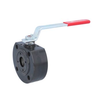 Kompakt-Kugelhahn DN25, PN16/40 Stahl/PTFE+Carbografit-FKM/Edelstahl