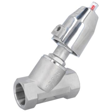 Druckgesteuertes Ventil, G11/4", SK50-Ed., OS Edelstahl/PTFE, Ruhe zu, mit Medium