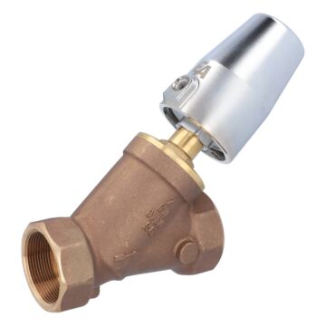 Pressure actuated valve, G2 ", SK63-brass, Rotguß / PTFE, to rest with medium