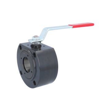 Kompakt-Kugelhahn DN50, PN16/40 Stahl/PTFE+Carbografit-FKM/Edelstahl