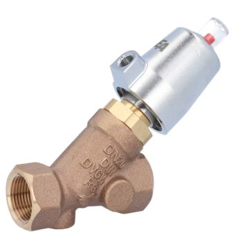 Druckgesteuertes Ventil, G3/4", SK32-Ms., OS Rotguß/PTFE, Ruhe zu, mit Medium