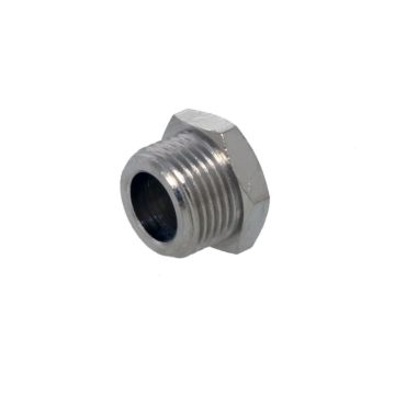 Hexagon-Plug G1/2" br-nickel-plated, brass nickel-plated