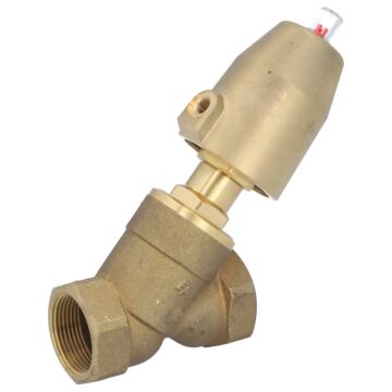 Druckgesteuertes Ventil, G11/4", SK50-Ms., AX-OS, Ms/PTFE-NBR, Ruhe zu, mit Medium