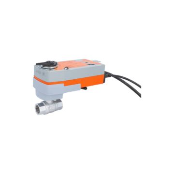 Kugelhahn-KA, 3/4", m. Antrieb-BE20, Laufz. 75sek. Messing/PTFE-FKM, AC: 24-240V / DC: 24-125V