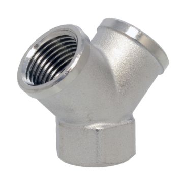 Y-body G1/2", brass-nickel plated