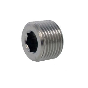 plug G1/2", brass-nickel plated