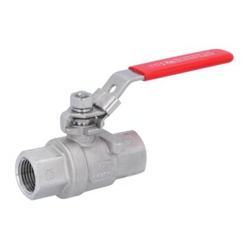 Ball valve 1/2", PN63, stainless steel 1.4408/PEEK 2-piece, female, DIN3202-M3, max. 250°C