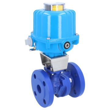 Kugelhahn-TF, DN20, mit Antrieb-NE03 GGG-40/Ms-hartverchromt, PTFE/NBR, 230V50Hz, 12sek