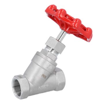 Globe valve (y) G 3/4", PN16, stainless steel 1.4408/PTFE