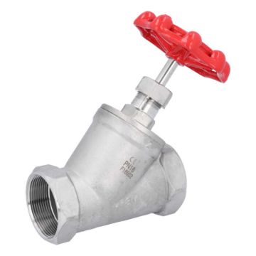 Globe valve G 2", PN16, stainless steel 1.4408/PTFE