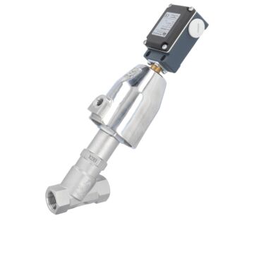 Pressure actuated valve, G1 / 2 ", SK50-stainless , Stainless steel / PTFE, acting against medium