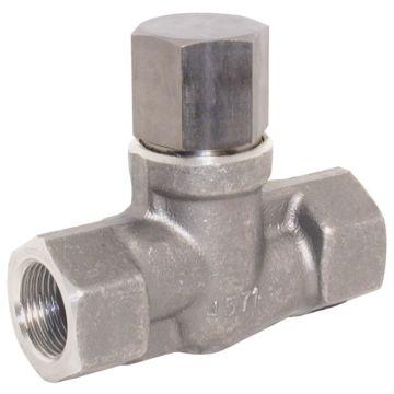 High pressure check valve 1/4 ", PN640, Stainless steel 1.4571 / metal. / PTFE, d = 5mm